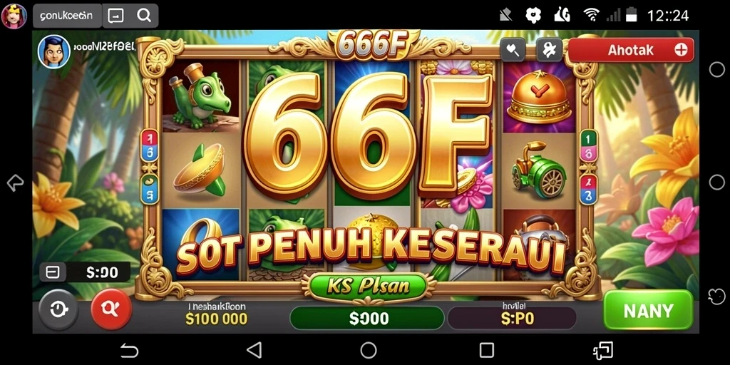 Tampilan Slot yang menarik dan penuh warna dalam 666F.