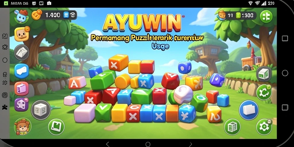 Tampilan gameplay AYUWIN menampilkan level-level Puzzle yang menantang.