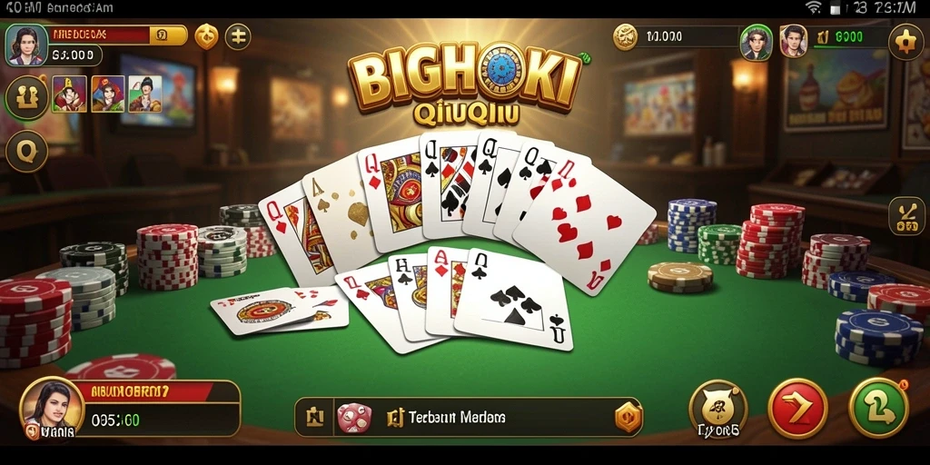 Gameplay QiuQiu yang seru dan menantang di BIGHOKI.