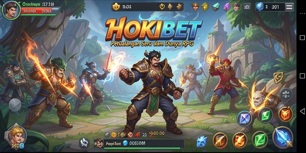Tangkapan layar gameplay HOKIBET menunjukkan aksi pertempuran yang mendebarkan.