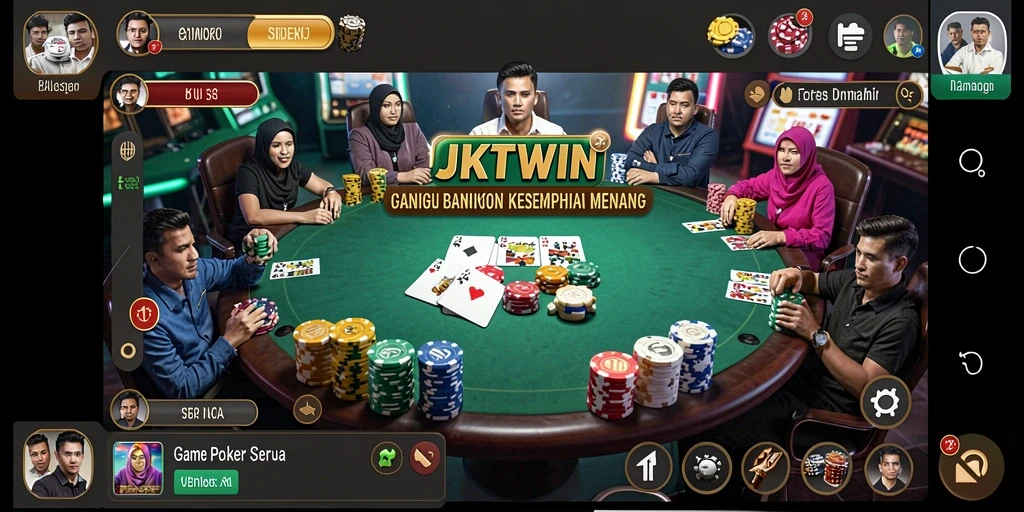 Gameplay poker yang menarik dan seru dalam JKTWIN.