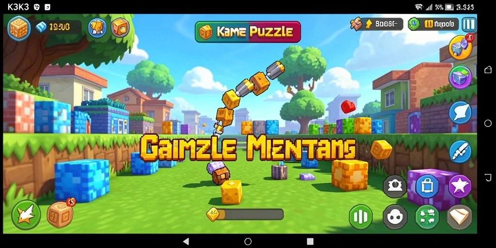 Screenshot menunjukkan gameplay K3K3 yang menantang dan mengasyikkan.