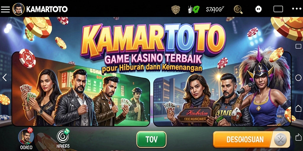 Gameplay KAMARTOTO yang menakjubkan dengan grafis kasino yang menarik.