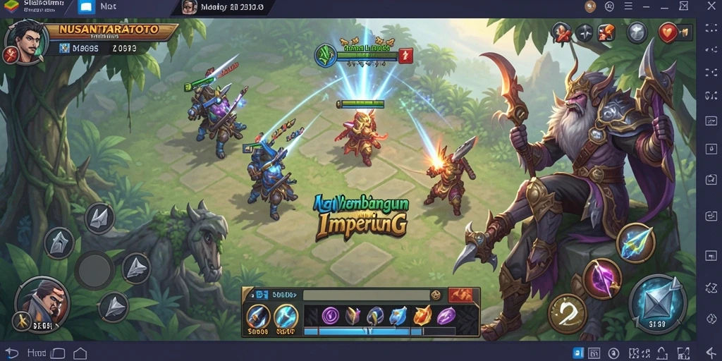 Screenshot NUSANTARATOTO menampilkan pertempuran strategi yang mendebarkan.