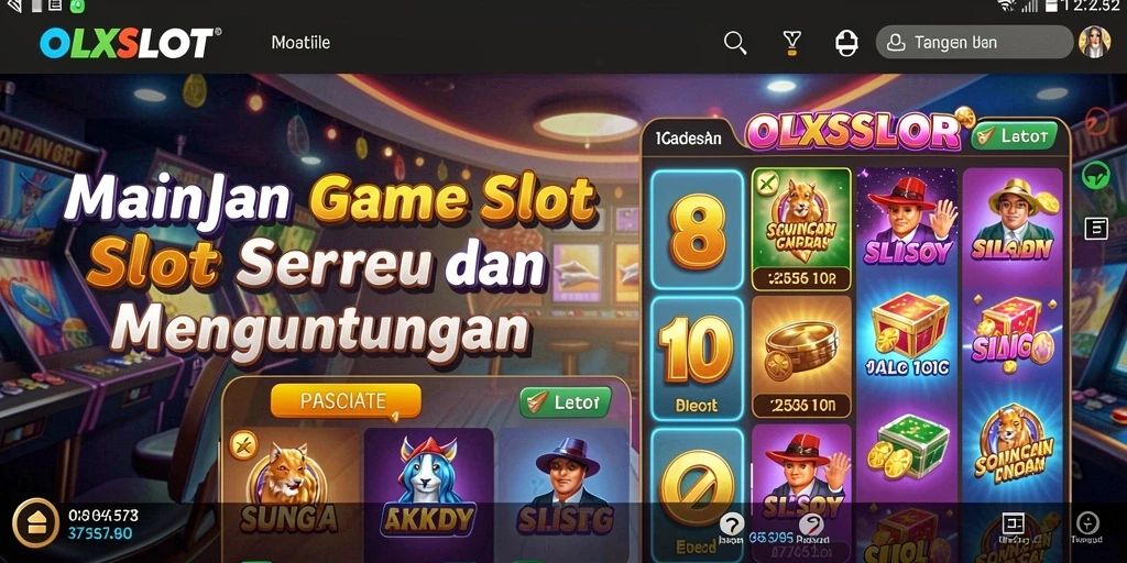 Tangkapan layar OLXSLOT menampilkan gameplay slot yang seru dan interaktif.