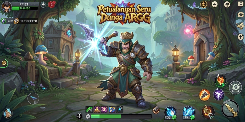 Tangkapan layar PP123 menampilkan aksi seru dalam permainan ARPG.