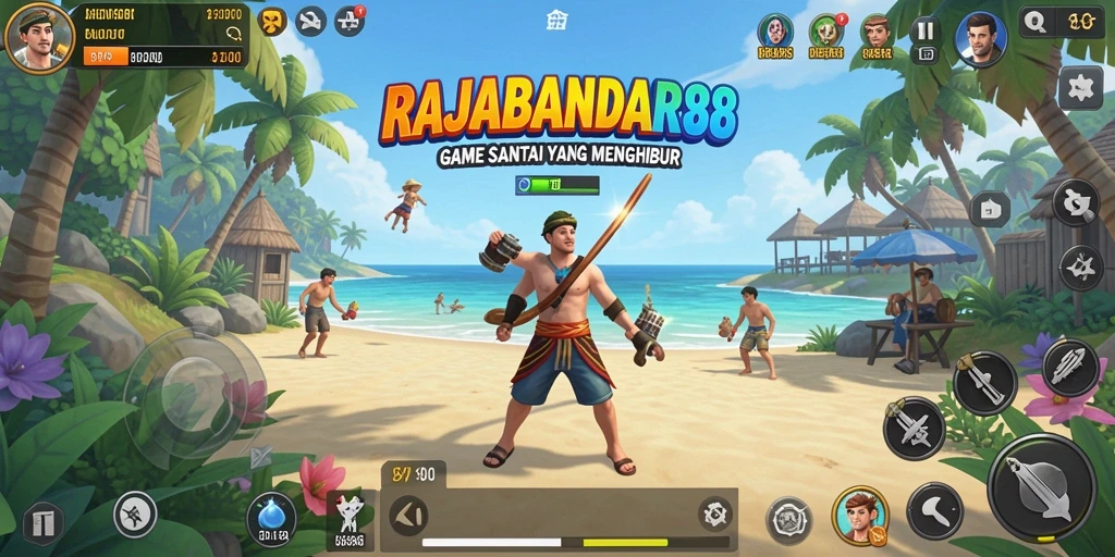 Screenshot gameplay RAJABANDAR88 yang penuh warna dan menghibur.