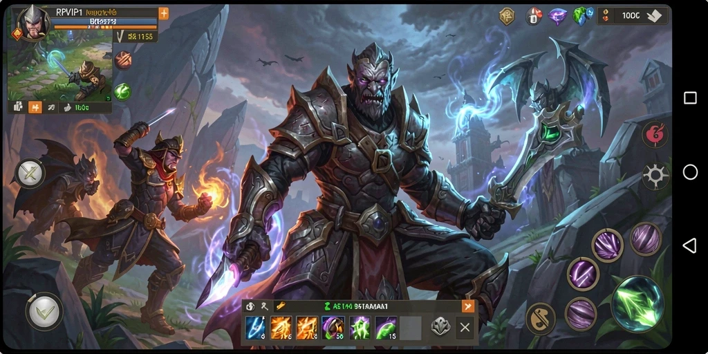 Tampilan gameplay RPVIP1 yang penuh aksi dan petualangan.