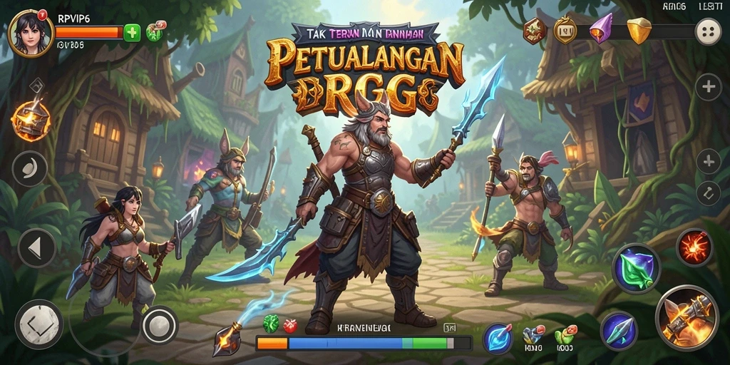 Tampilan gameplay seru RPVIP6 yang menampilkan aksi RPG yang mendebarkan.