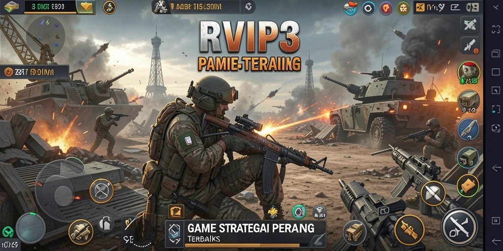 Gameplay mendebarkan dalam RVIP3 yang menonjolkan strategi SLG.