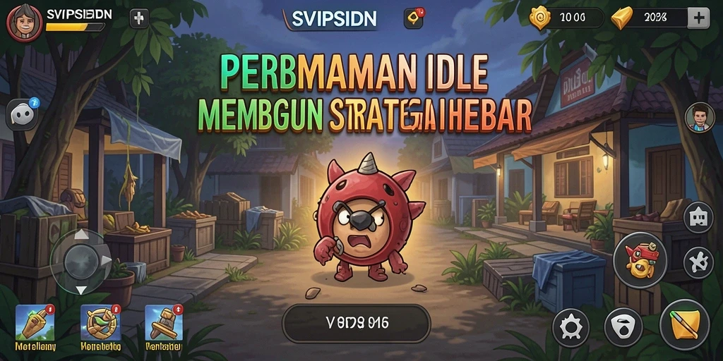 Tampilan gameplay SVIPSIDN dengan fitur Idle yang menarik.