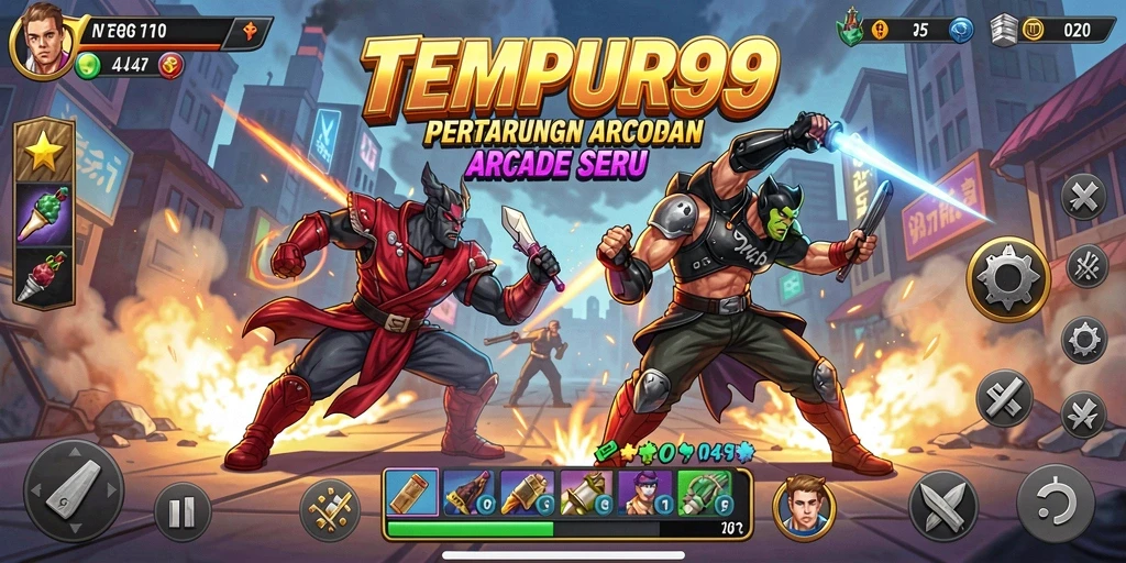 Tampilan gameplay TEMPUR99 yang menarik dan menegangkan.